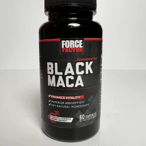 Black Maca supplement capsules bottle in Kuwait for energy and vitality
