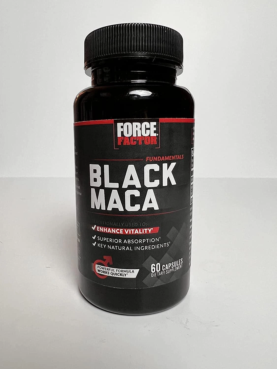 Black Maca supplement capsules bottle in Kuwait for energy and vitality