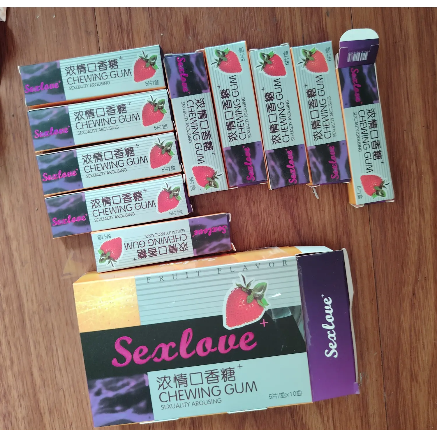 Sex Love Strawberry Chewing Gum for Women/Female (Combo Pack)