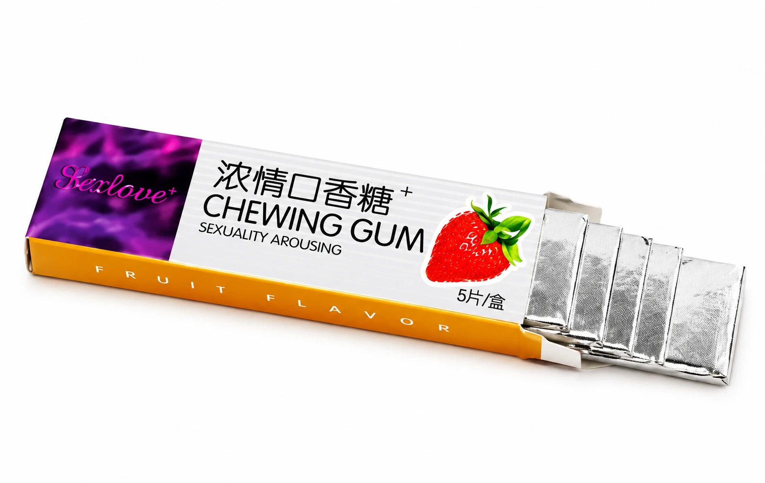 Sex Love Strawberry Chewing Gum for Women/Female (Combo Pack) - Image 2